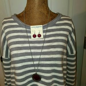 Lucky brand necklace & earrings